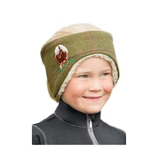 British Country Collection Childrens/Kids Fat Pony Tweed Headband - Olive - One Size Green | One Size