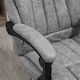 image 8 of Vinsetto Executive Office Chair Computer Desk Chair for Home w/ Footrest, Grey