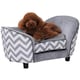 image 1 of PawHut Dog Sofa Pet Couch for XS Dogs w/ Removable Sponge Padded Cushion - Grey