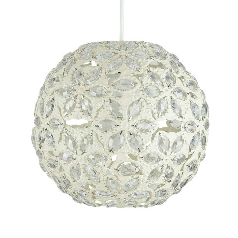 image 1 of ValueLights Moroccan Shabby Chic Cream Ceiling Pendant Shade