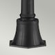 image 3 of Cotswold Lane 2 Light Medium Outdoor Post Lantern Black IP44, E14