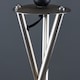 image 5 of ValueLights Camden Brushed Chrome Tripod Floor Lamp Navy Taper Shade | Blue