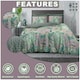 image 5 of Floral Peacock Printed Duvet Cover Set Reversible Polycotton Beddings Pink | Double