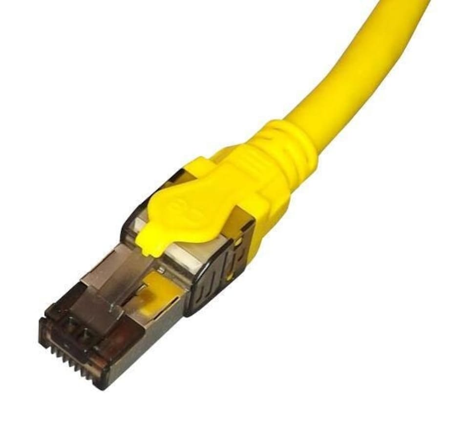 TUK - Cat8 STP Ethernet Patch Lead Shielded, 3m Yellow