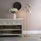image 3 of ValueLights Albie Gold 3 Way Adjustable Directional Floor Lamp