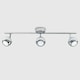 image 3 of ValueLights Mini Retro 3 Way Silver Eyeball Chrome Spotlight