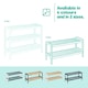image 8 of Bamboo 2-Tier Shoe Rack Grey