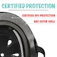 image 6 of Wipeout Dry Erase Kids Cycling Helmet - Black Gloss 5+
