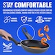 image 5 of Set Of 3 Frying Pan Non Stick Fry Kitchen Eggs Breakfast Dinner Pasta Cookware Set