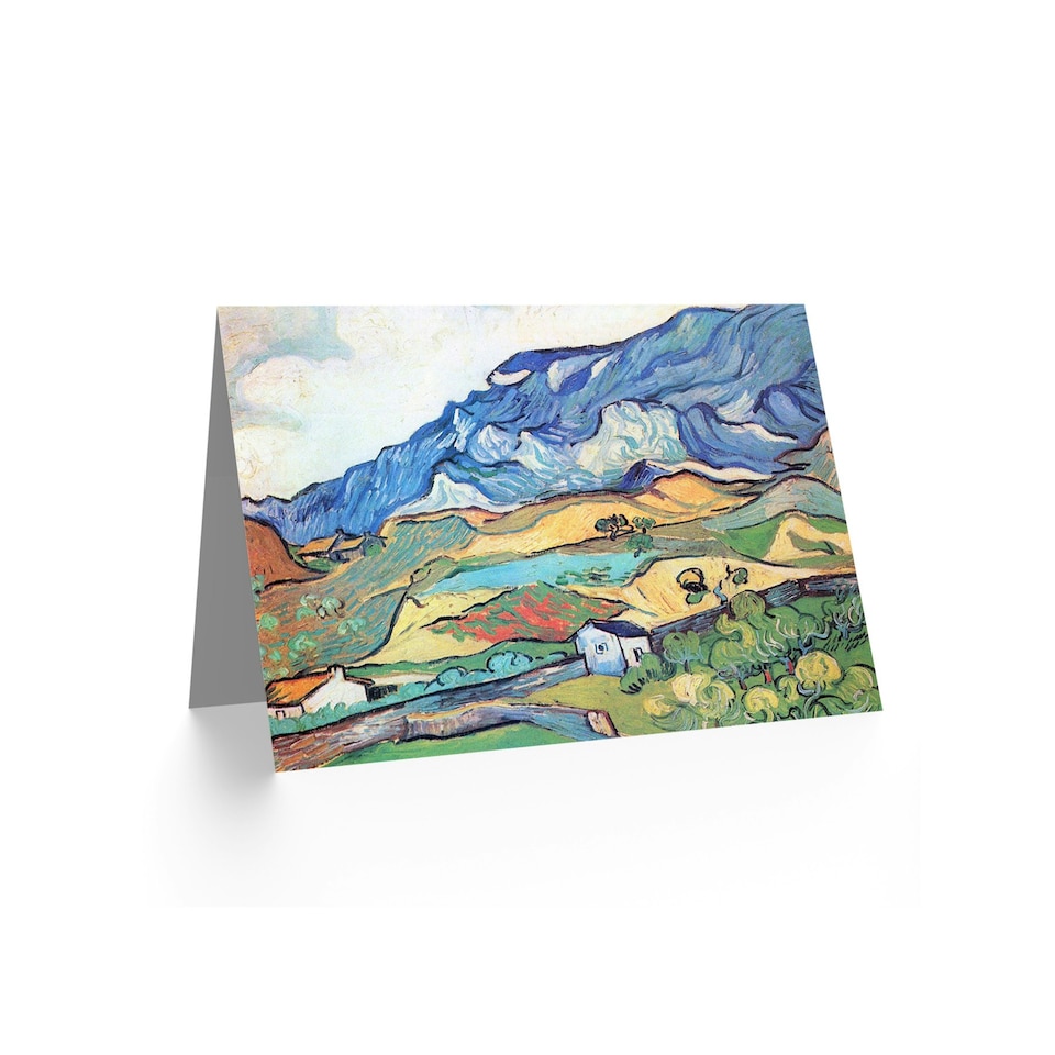 image 1 of Les Alpilles Mountain Landscape Saint Remy Van Gogh Greeting Card