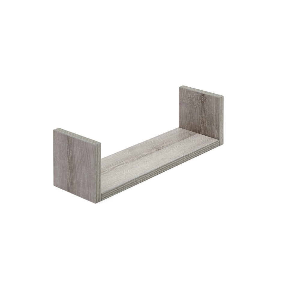 image 1 of Tutti Bambini Set of Three U-Shaped Wall Shelves - Grey Ash