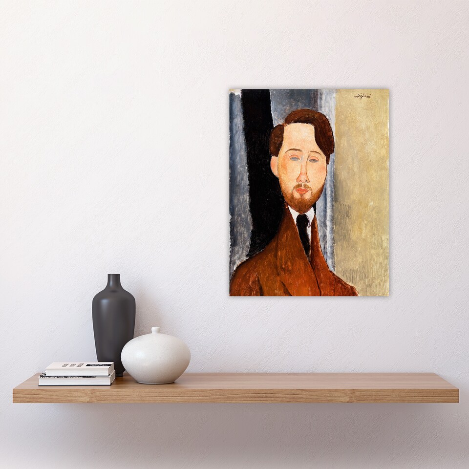 image 1 of Leopold Zborowski Portrait Modigliani Vintage Wall Art Poster Print 12X16"