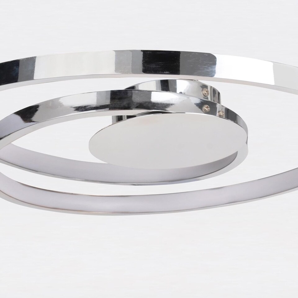image 1 of Polished Chrome LED Swirl Flush Fitting | Chrome | 1