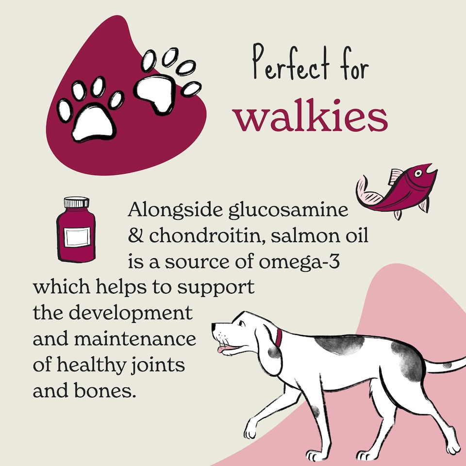 image 1 of Joints & Bones Salmon Oil Soft Bite Dog Treats (8x90g)