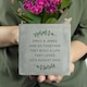 image 2 of Personalised Botanical Concrete Plant Pot Grey