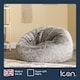 image 5 of Fluffy Giant Bean Bag Chair Adult - Grey with Bean Bag Filling | Grey | Arctic Wolf Grey | 1
