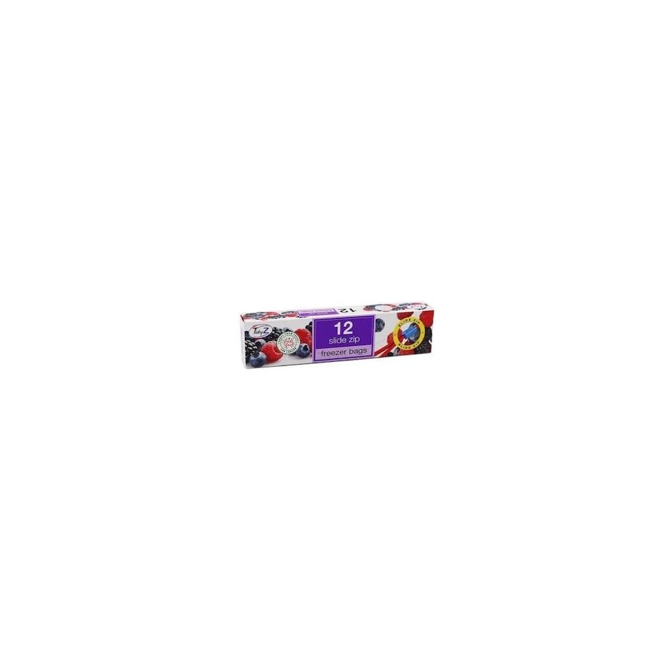 image 1 of Tidy Z Freezer Bags Slide Zip 12 Pack