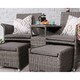 image 4 of Companion Garden Set with Pull-Out Footstools Including Cushions