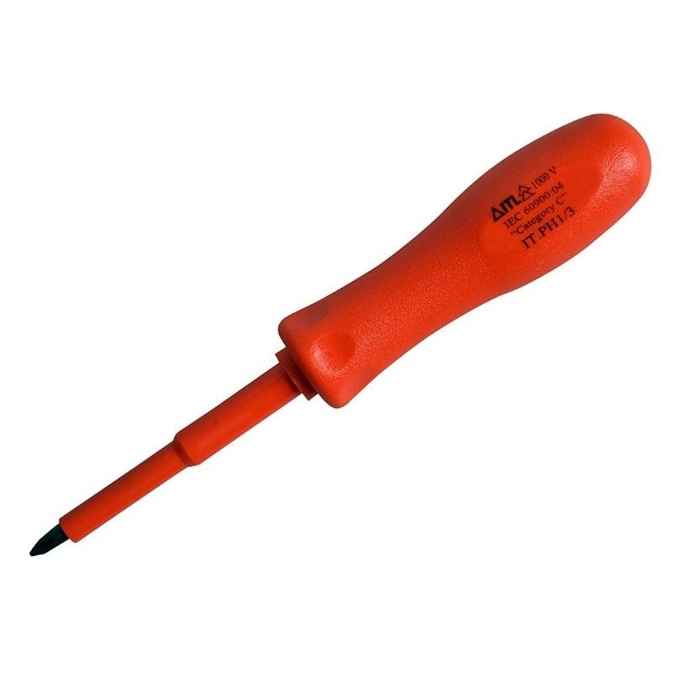 Itl Insulated Insulated Screwdrivers, Phillips - Multi Colour - No.1 x 75mm (3in)