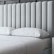 image 3 of Evangeline Divan Bed with Upholstered Headboard - Silver - Single / 3ft