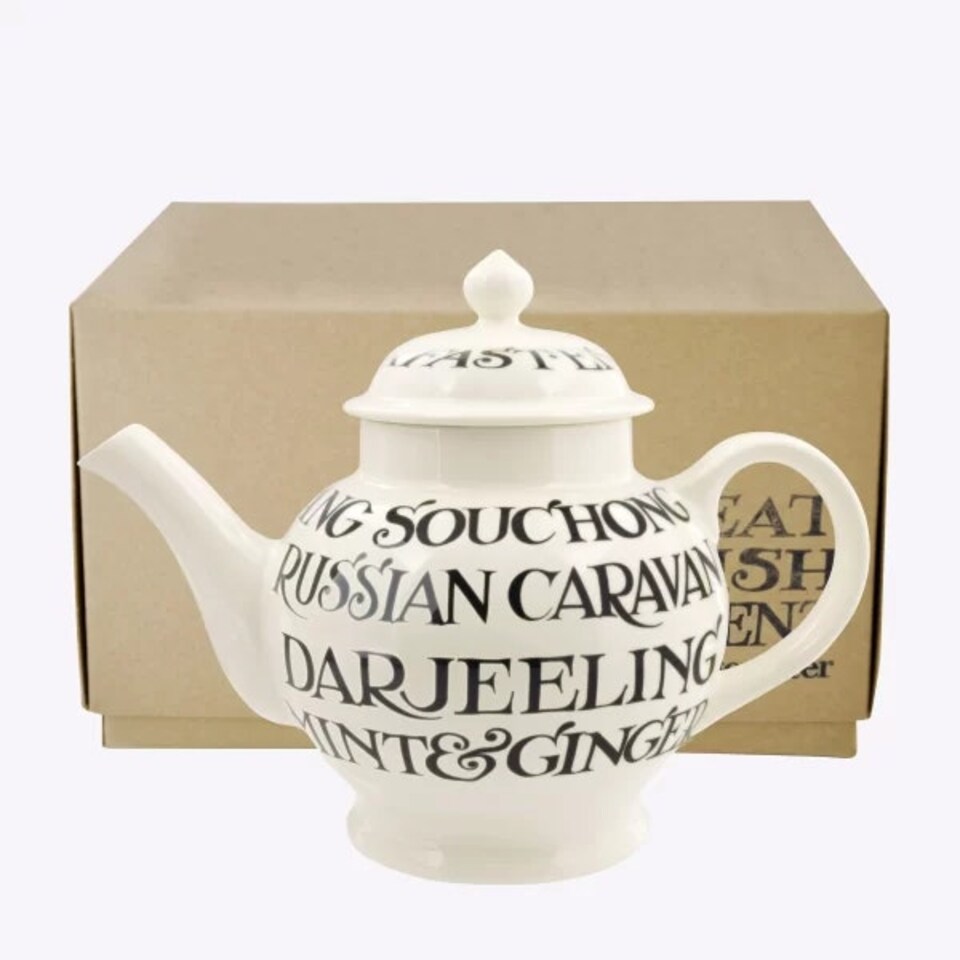 image 1 of Tea Pot: 4 Mug Emma Bridgewater Black Toast 4 Mug Teapot, Ceramic