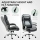 image 5 of HOMCOM Faux Leather Desk Chair with Adjustable Height, 227kg 500LBS, Black 