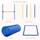 image 2 of PawHut Pet Agility Training Equipment Dog Play Run Jump (Poles + Hurdle + Tunnel