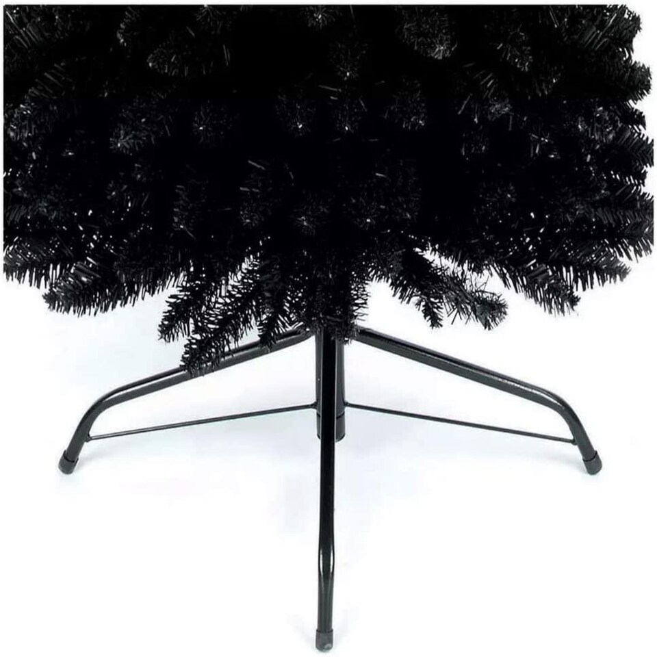 image 1 of 6ft Black Pencil Christmas Tree Black | 6ft