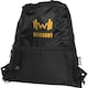 image 3 of Bullet Adventure Recycled Insulated Drawstring Bag - Solid Black - One Size Black | One Size
