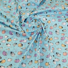 Blue 100% Cotton Poplin Fabric for Dressmaking, Quilting, 110cm / 43" Wide - per metre