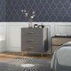 image 2 of HOMCOM Bedroom Chest of Drawers, 3-Drawer Dresser with Aluminium Legs
