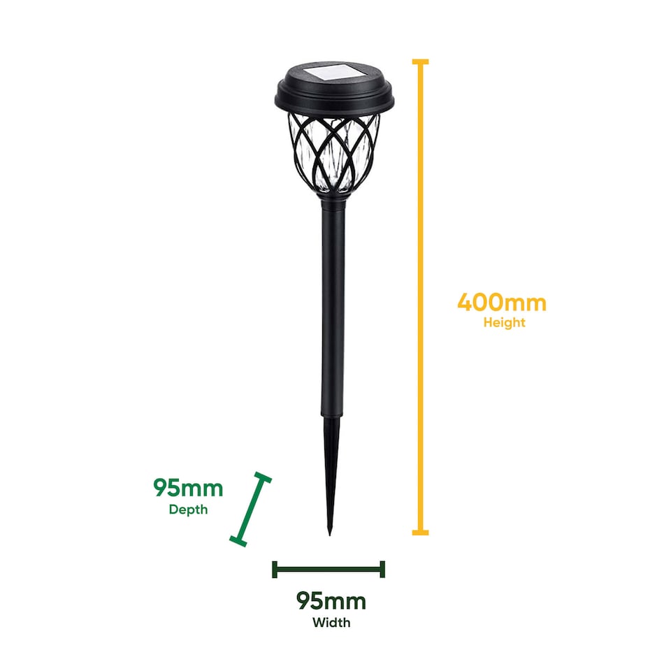 image 1 of Gardenwize Pack of 4 Solar Pathway Stake Lights Outdoor