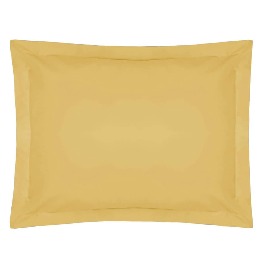 Belledorm Easycare Percale Oxford Pillowcase - Saffron - One Size