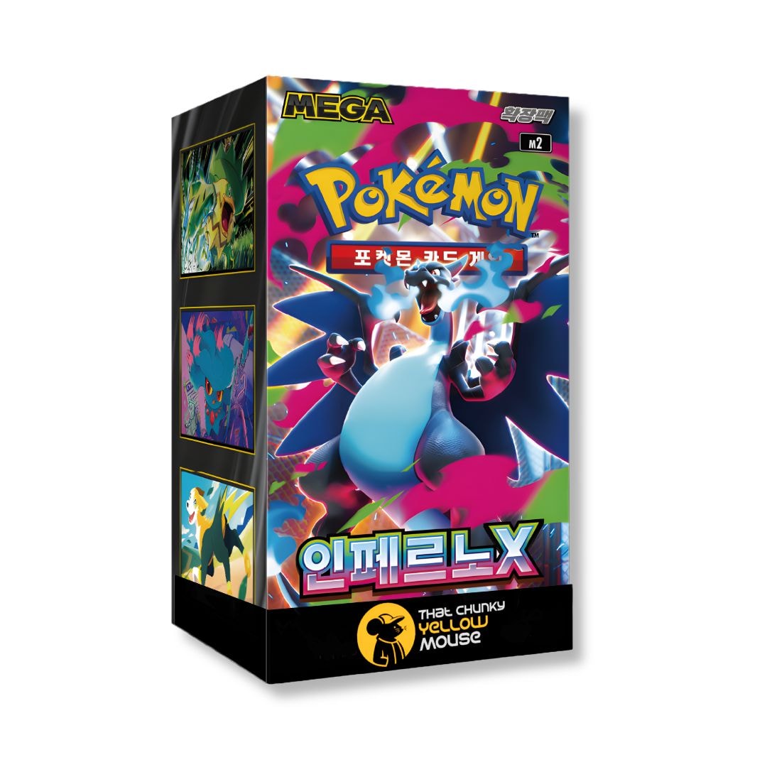 Pokemon Cards Mega Inferno X Booster Box x 30 Pokemon Cards Korean