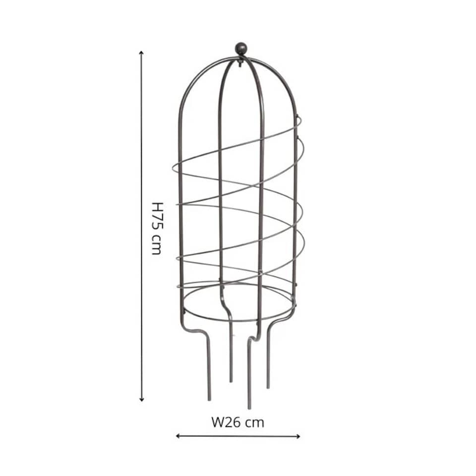 image 1 of Outdoor Pot Plant Support - Mild Steel - L64 x W26 x H26 cm - Zinc