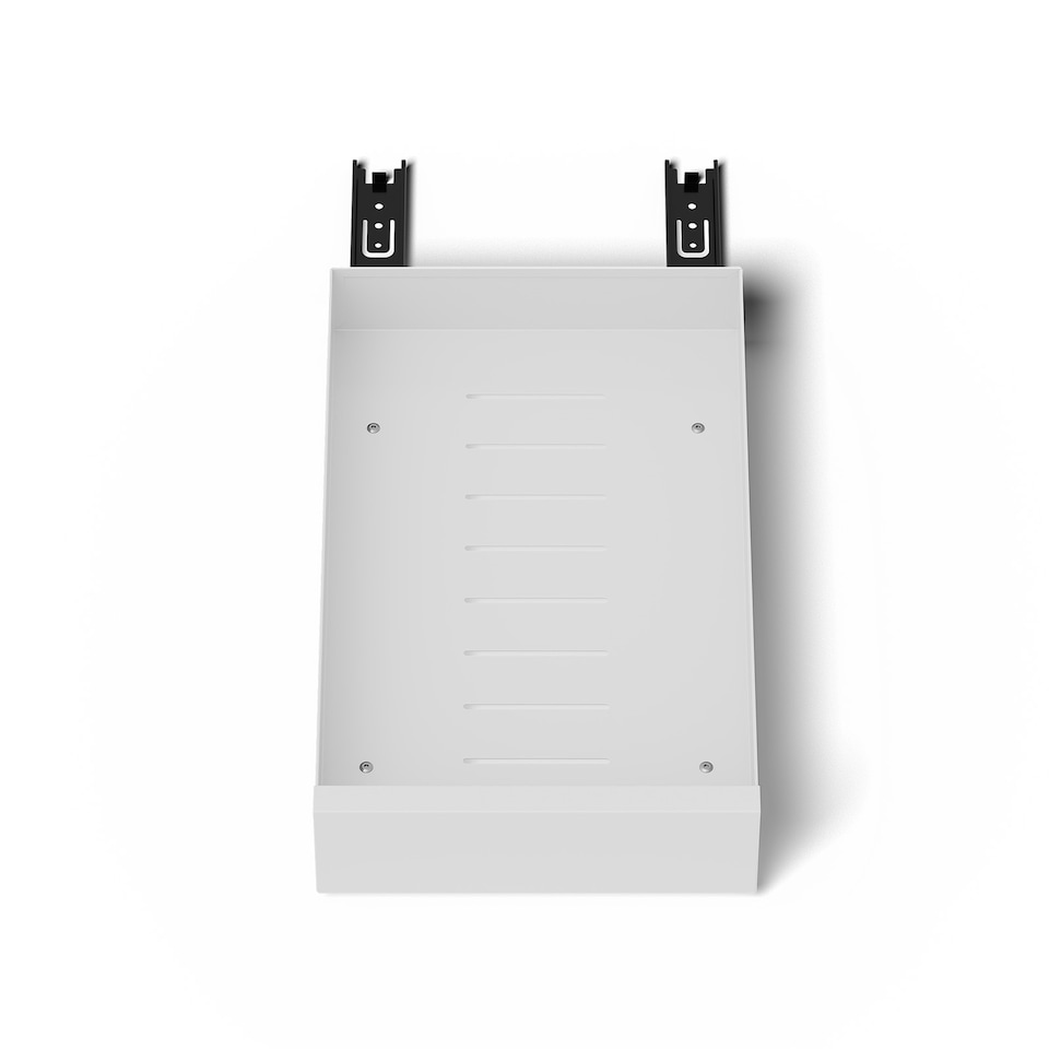 image 1 of Living and Home No-Drill Pull-Out Cabinet Organizer Drawer,35cm W | White