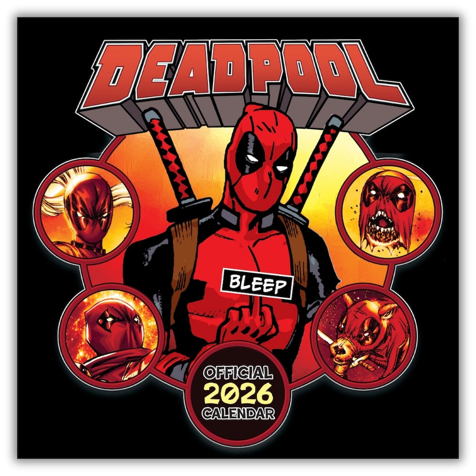 MARVEL DEADPOOL 2026 SQUARE CALENDAR