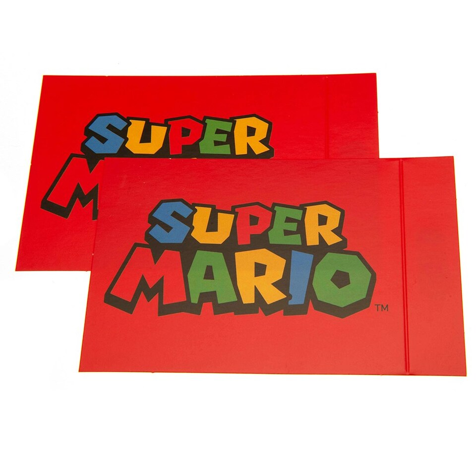 image 1 of Super Mario Characters Gift Wrap (Pack of 4) - Multicoloured - One Size