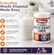 image 2 of Hero 15L White Tie Handle Bin Liners - Pack of 40 Small Waste Basket Bags for Bathroom, Bedroom, Office & Utility Bins
