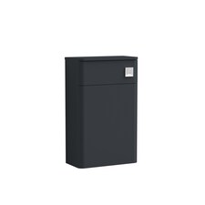 Bathroom Floor Standing Concealed Cistern WC Unit, Dark Grey, 502mm | Grey | Dark Grey | 260 x 502 x 814mm | 1