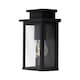 image 3 of Set of 2 Cotswold - Black Traditional Flush Outdoor Wall Lights