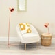 image 3 of ValueLights Lark Coral Peach Metal Task Slimline Floor Lamp