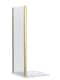 image 1 of Contemporary Shower Enclosure 8mm Glass Side Panel, 1000mm, Brushed Brass | Copper | Brushed Brass | 1