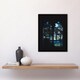 image 2 of John Margolies Cloister Hotel Stained Glass Window Framed Wall Art Print A3