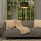 image 1 of ValueLights Reni Black Fabric Small Drum Shade