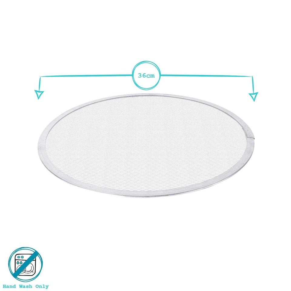 image 1 of Argon Tableware Aluminium Pizza Screen - 14" - Pack of 2