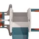 image 3 of Living and Home 3-in-1 Kids Toddler Swing, Slide, and Climber Playset - Orange