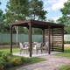 image 4 of Shade Pergola - Wood - L360 x W480 x H270 cm - Rustic Brown