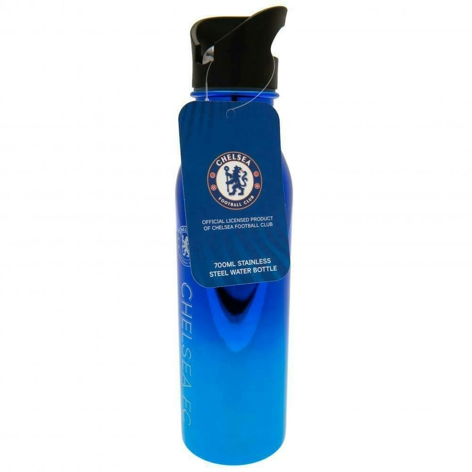 image 1 of Chelsea FC Metallic Sports Bottle - Blue - One Size