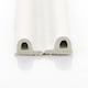 image 3 of Exitex Self Adhesive P Strip Seal 5m Draught Proofing Rubber, Seals Gaps 2mm to 5mm | White